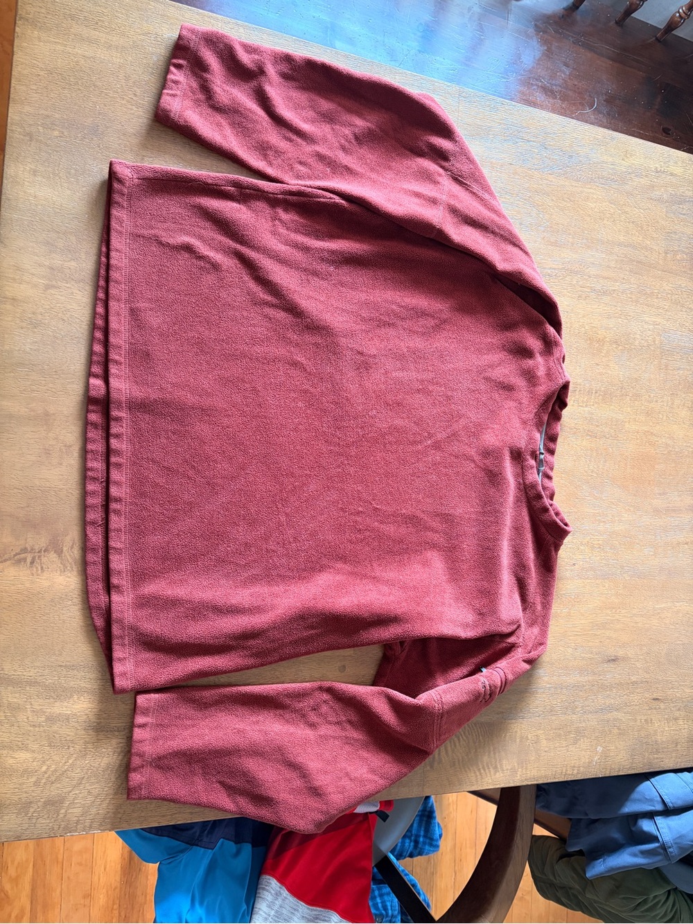 Horny Toad Cozy Crew Sweatshirt in Deep Brick